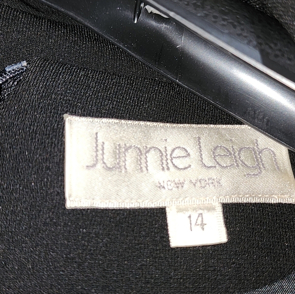 JUNNIE LEIGH SLEEVELESS GOWN AND BOLERO JACKET BLACK SIZE 14 - Picture 3 of 12